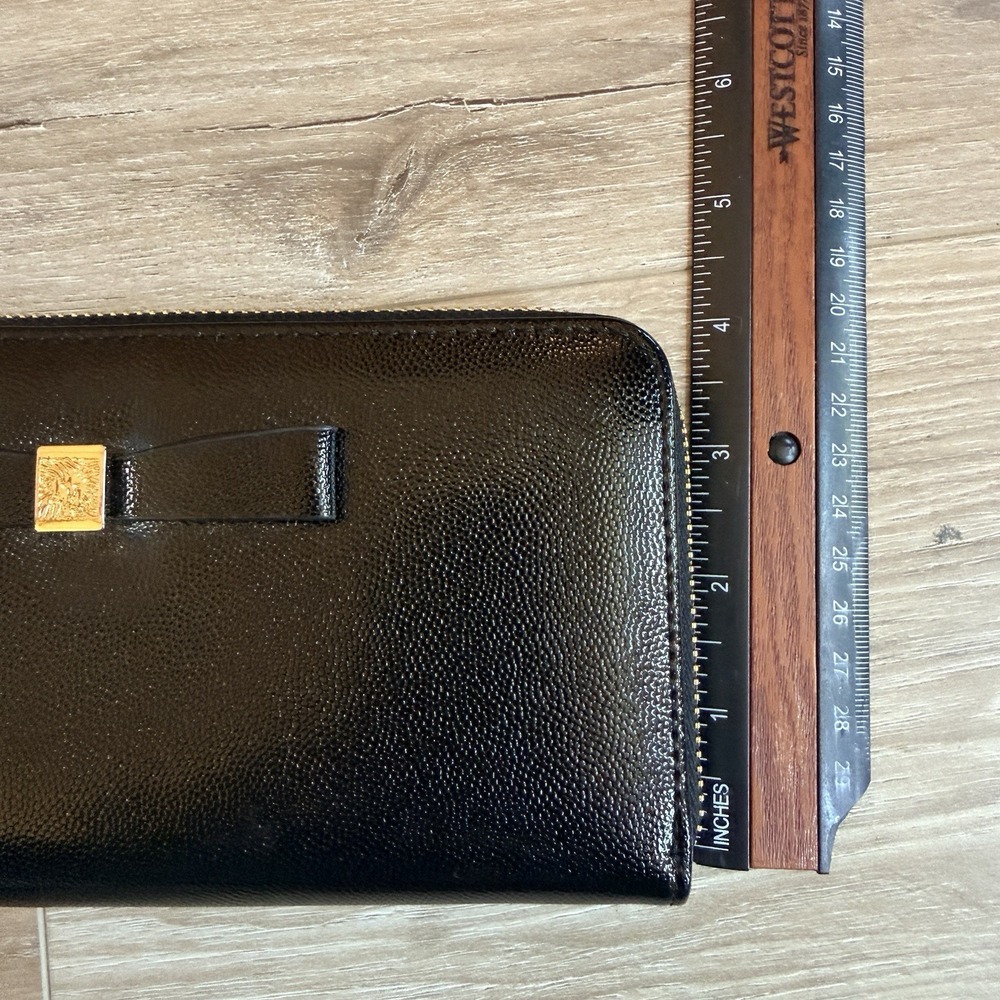 Anne Klein Black Faux Leather Bifold Wallet - Picture 7 of 7